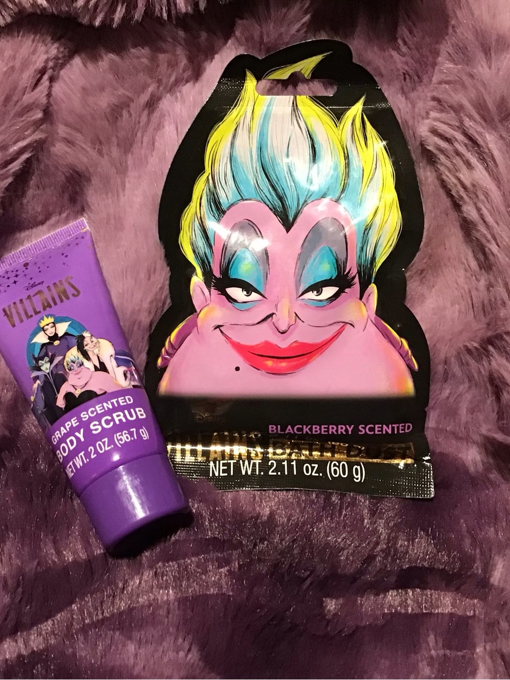 Disney Villains Grape Body Scrub & Blackberry Mask - Purple